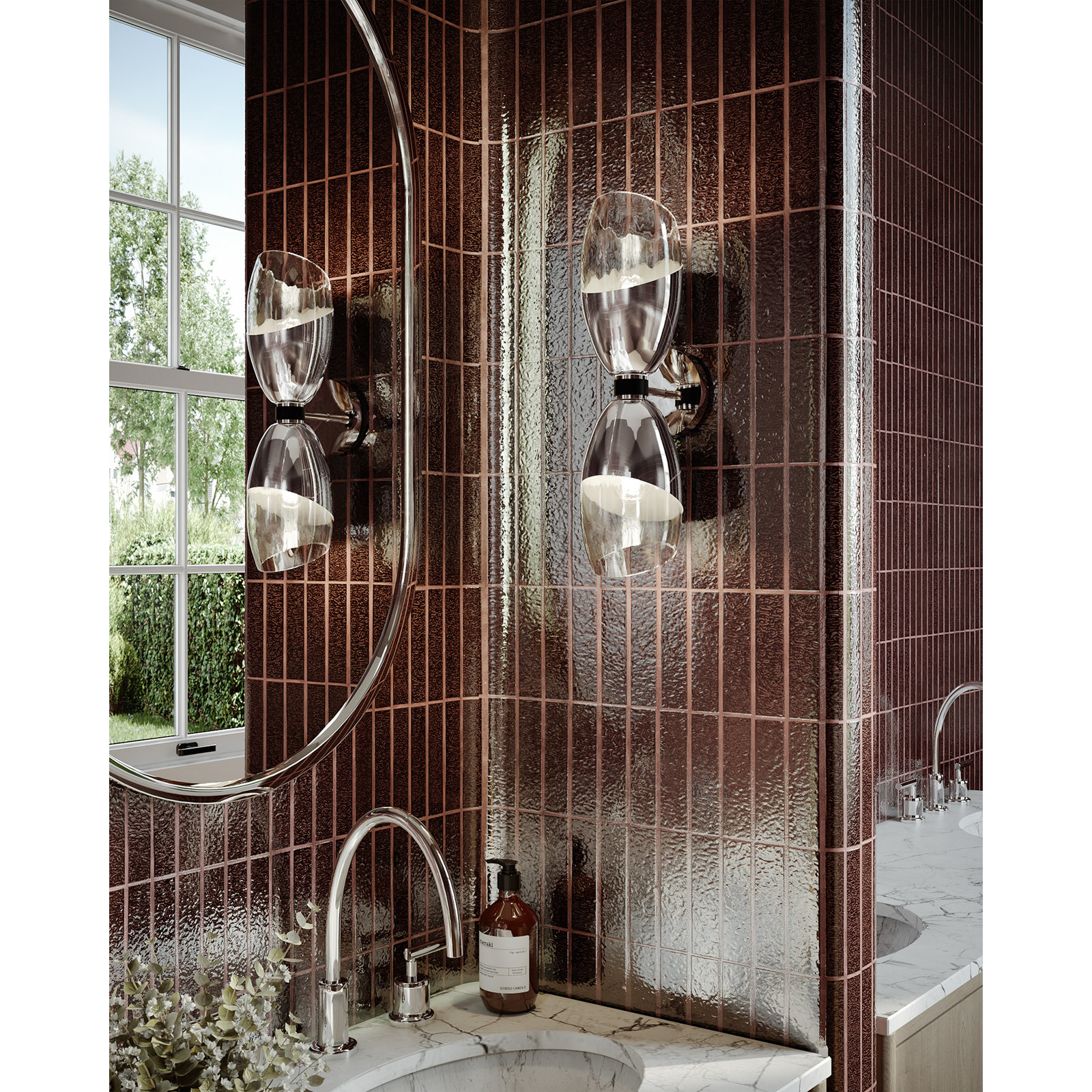 Phineas Bath Sconce, Chrome, 2