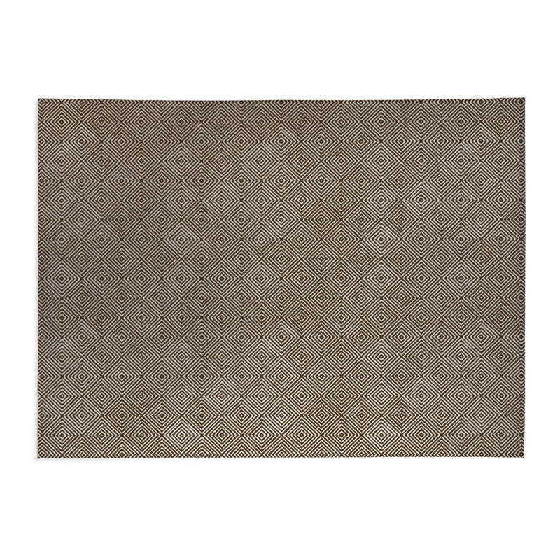 Tapis de cuisine Ikat, Rectangle 5 pi x 7 pi, Brun moka