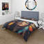 Ensemble de housse de couette Colorful Native American Woman VI - Portrait de femme - Microfibre de polyester-560610887