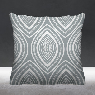 Gateson Abstract Outdoor Reversible Throw Pillow