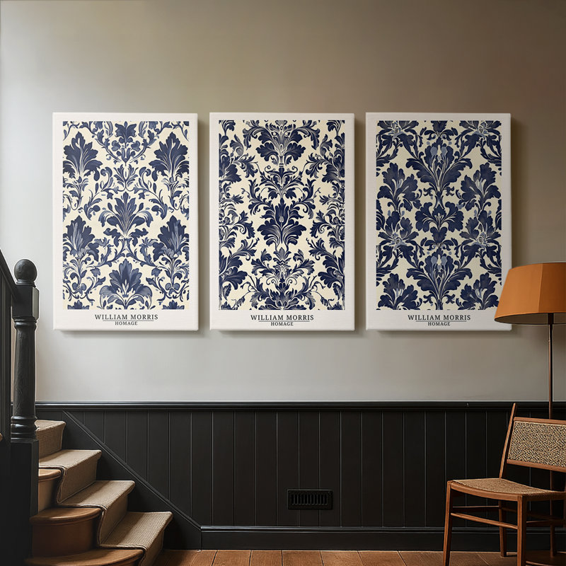 Série sur toile tendue sur mesure - 3 pièces, H 12 po x l 24 po
