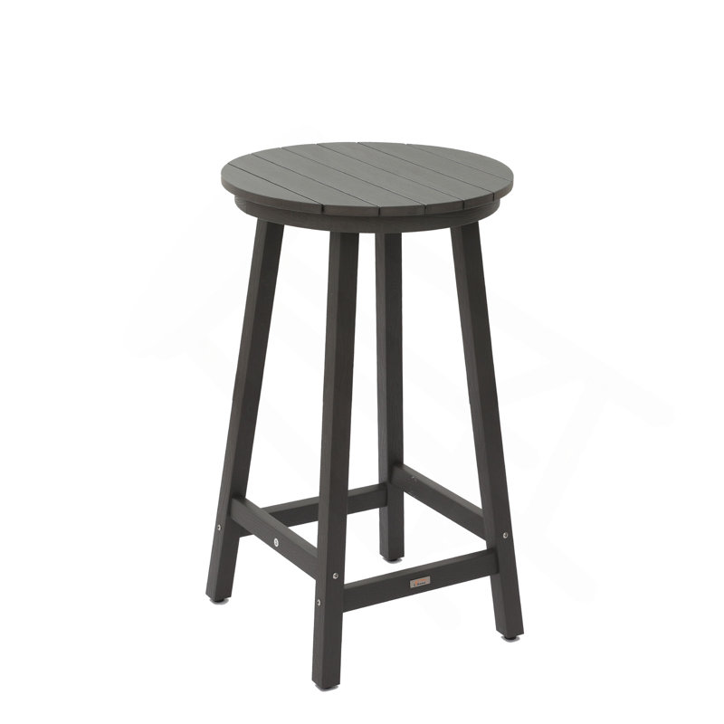 Table de bar de patio, table de bar d'extérieur pour terrasse, piscine, Gris