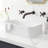 Ceramic Ceramic Rectangular Vessel Bathroom Sink-2054952289