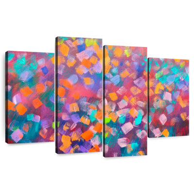 Avery abstrait coloré