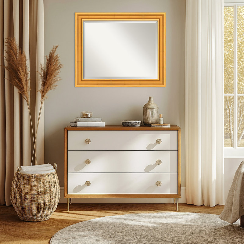Miroir mural Sierra, Doré, 27,5 po x 33,5 po