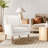 Ayran Upholstered Wingback Armchair with Solid Wood Legs-1412174361