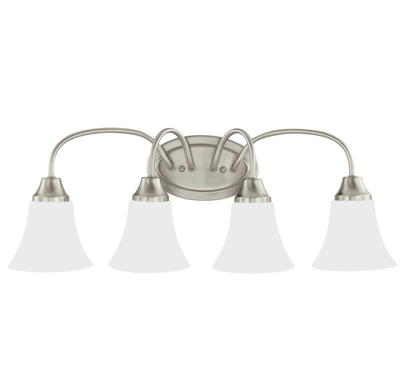 Holman Three Light Wall / Bath from Generation Lighting , Brushed Nickel, White