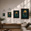 Golden Study Botanical - Print-386094161-386094162