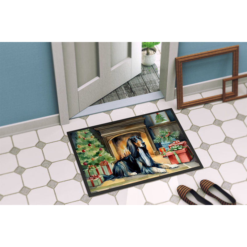 Tapis d'entrée antidérapant Jeneane, L 24 po x L 36 po