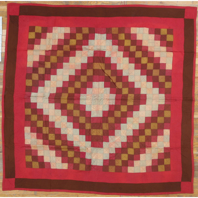 Tapis multicolore en laine noué aux États-Unis avec années 1920