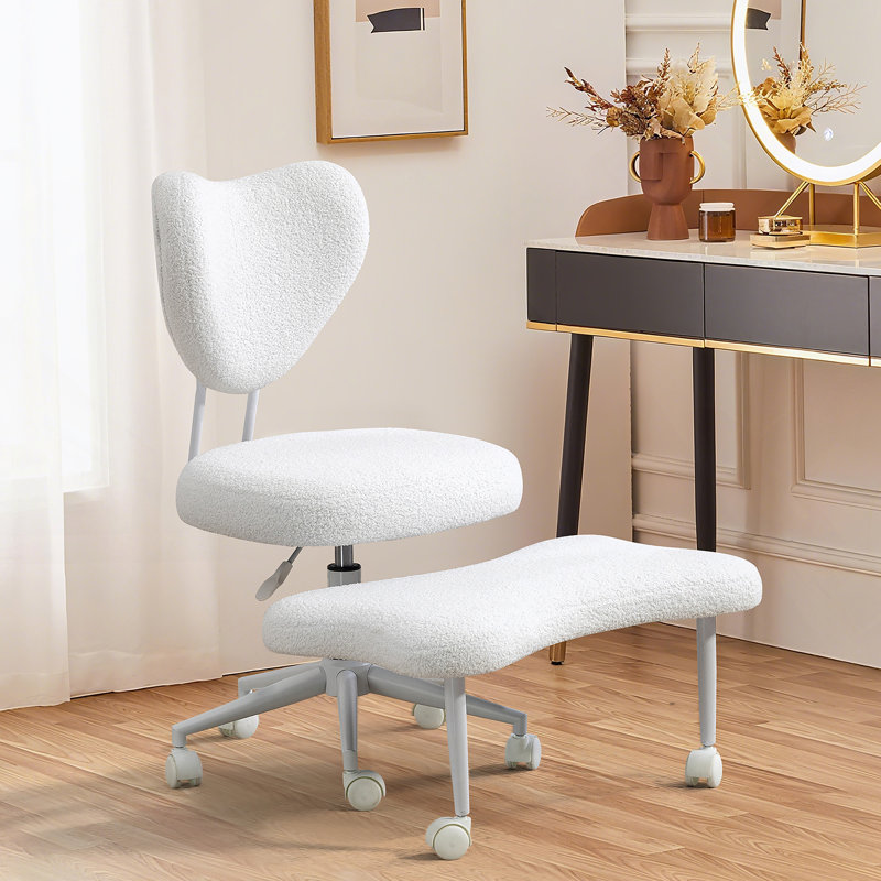 Chaise d'appoint rembourrée à hauteur réglable pour le bureau à domicile