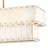 Simone 48" Eight-Light Two-Tier Linear Chandelier w/ Natural Alabaster Panels