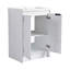 Meuble-lavabo autoportant avec lavabo en résine