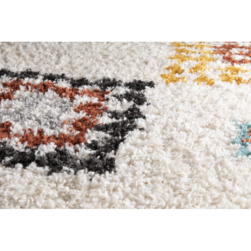 Chavez Geometric Shag Area Rug, Rectangle 160 x 230cm