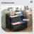 File Cabinet, 2 Drawer Filing Cabinet With Adjustable Hanging Bar