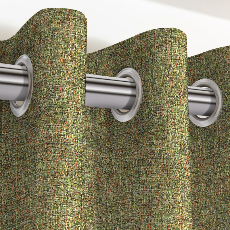 Ayanti Room Darkening Curtains / Drapes Pair, Forest Green, 116 W x 228 D cm