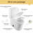 1.1/1.6 GPF Elongated Comfort Height Super Quite Flushing Floor Mounted One-Piece Toilet