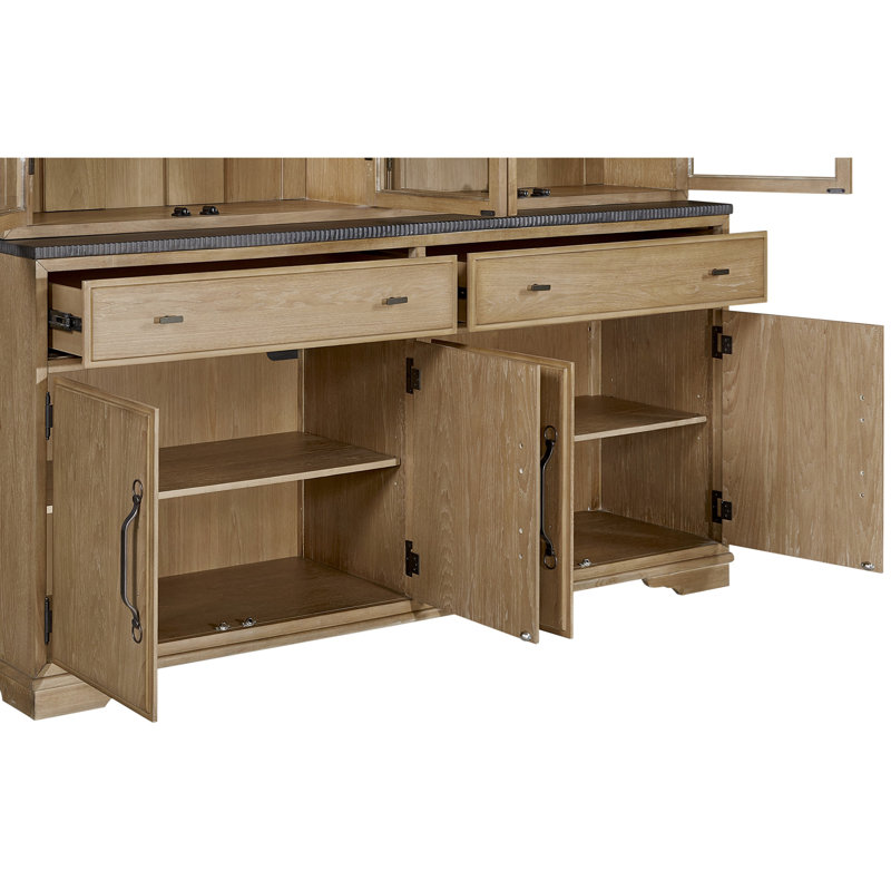 Armoire 2 pièces (bahut et buffet) - Noix de cajou