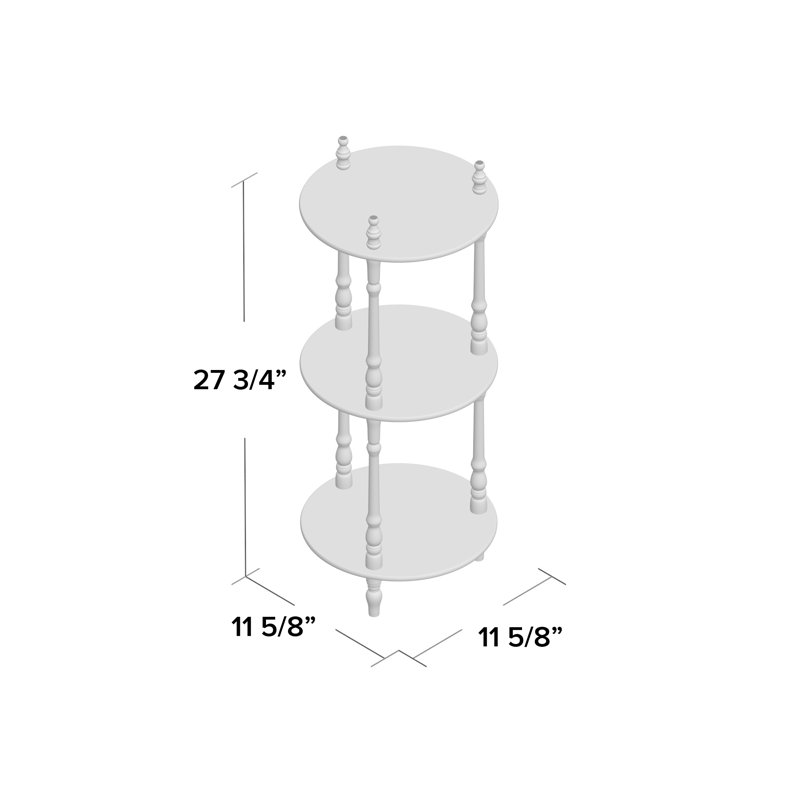 Solid Wood Plant Stand 3 Tier, White