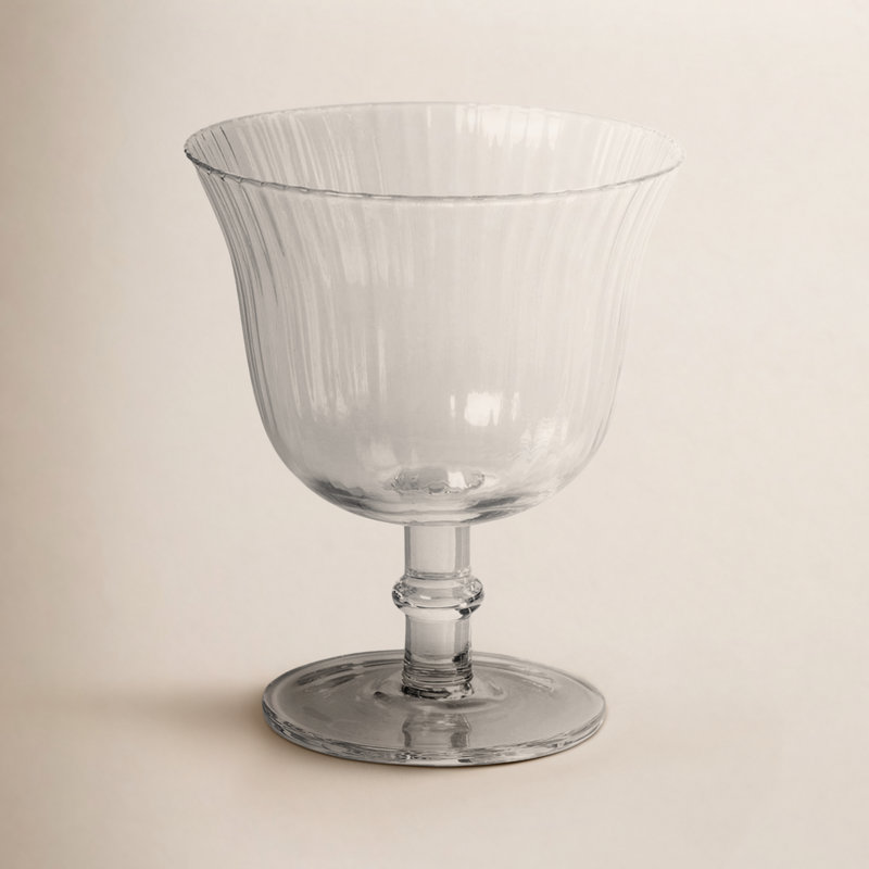 Verres à cocktail / désert Karlee, transparent et optique, ensemble de 4