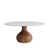 Plateau blanc / base brune