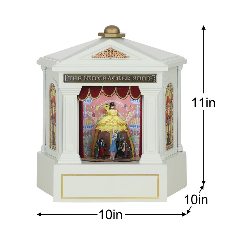 Suite animée Casse-Noisette 30 cm - Ivoire