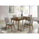 Picket House Furnishings Zuma Standard Height Dining Set In Walnut-Rectangular Table And Chairs
