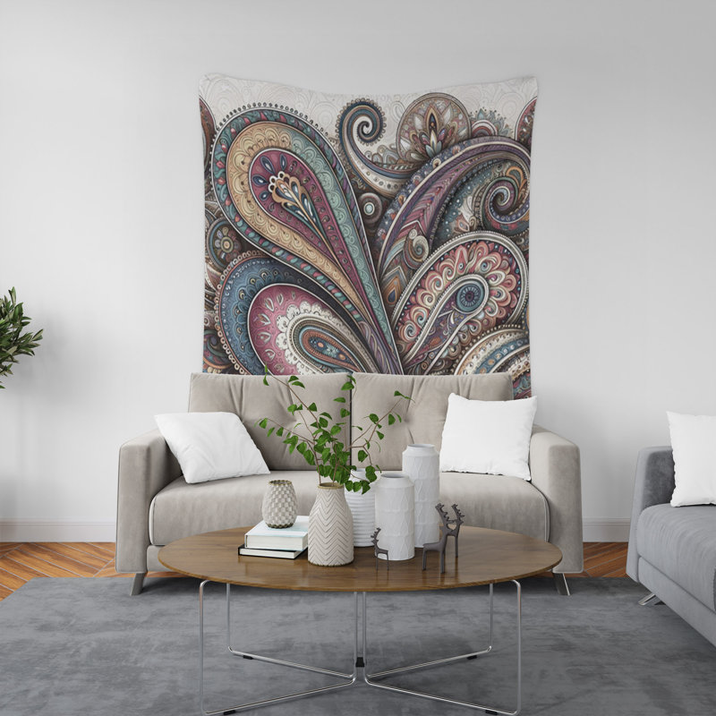 Tapisserie murale, H 80 po x l 68 po x P 0,8 po