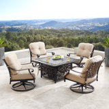 Traci Outdoor 5 - Piece Conversation Set