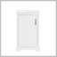 Meuble-lavabo de 20 po avec lavabo, armoire de salle de bain avec porte à fermeture douce, support de rangement et tablette réglable, blanc-1990238316
