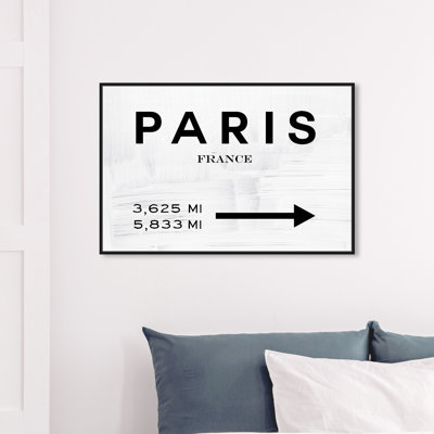 Enseigne « Fashion Road »-impression d’art textuel sur toile