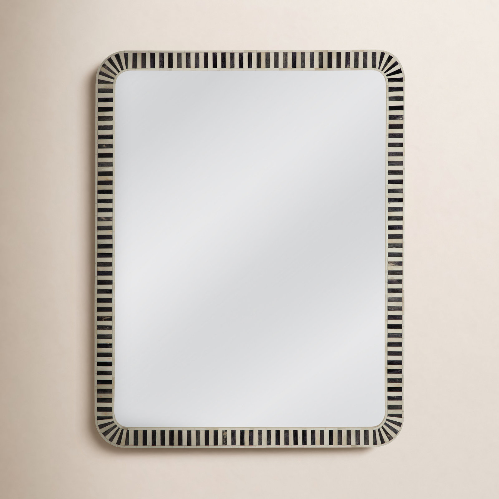 Donham Bone Rectangular Wall Mirror