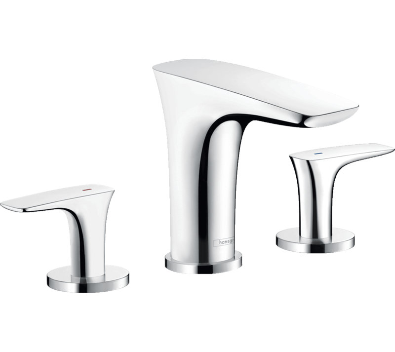 PuraVida Widespread Bathroom Faucet, Chrome
