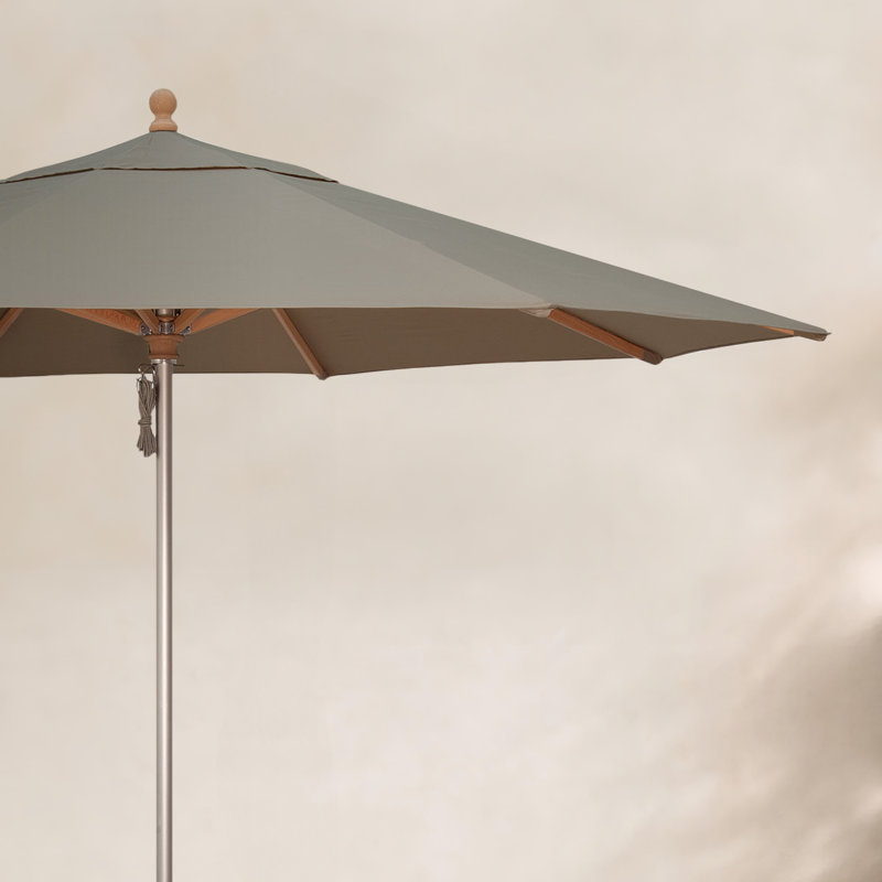 Parasol de marché 11 pi Darlington, Argent coulé Sunbrella®