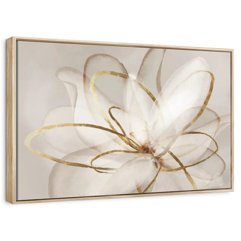 Beauté transparente, Cadre flottant en bois naturel, 43 po x 29 po