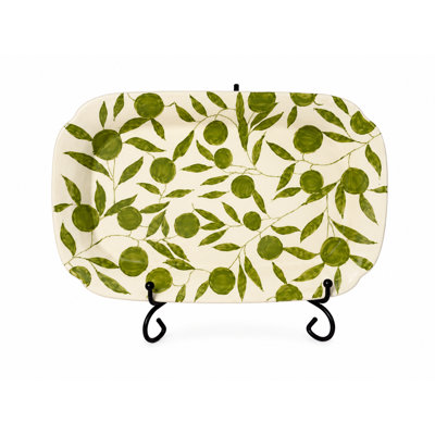 Assiette verte sauge Olivia