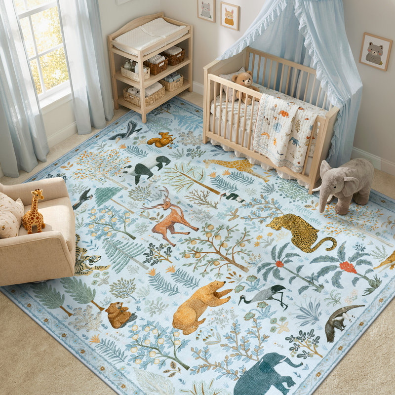 Tapis lavable pour salon moderne Goldene, Rectangulaire 8 pi x 10 pi