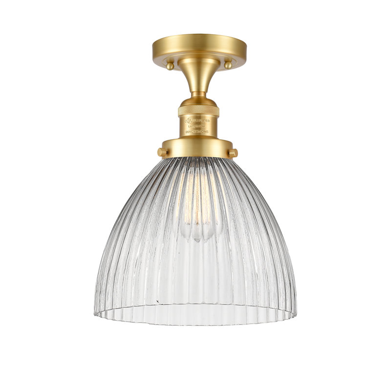 Kody Flush Mount, 6 Watt Vinage LED Bulb, Satin Gold