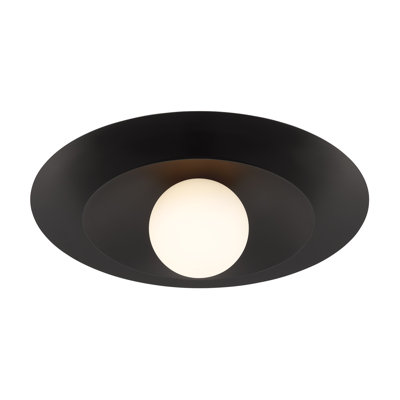 Sherrer 1-Light Ceiling Light in Matte Black