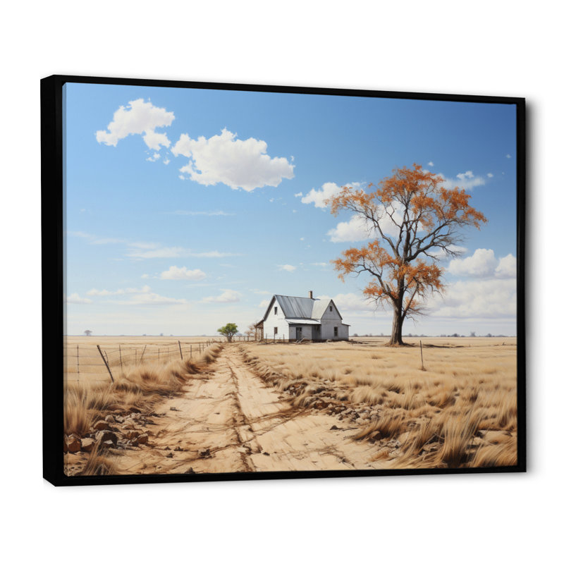 Marinda " Farmhouse Minimalism Path III ", Cadre flottant noir, H 16 po x l 32 po
