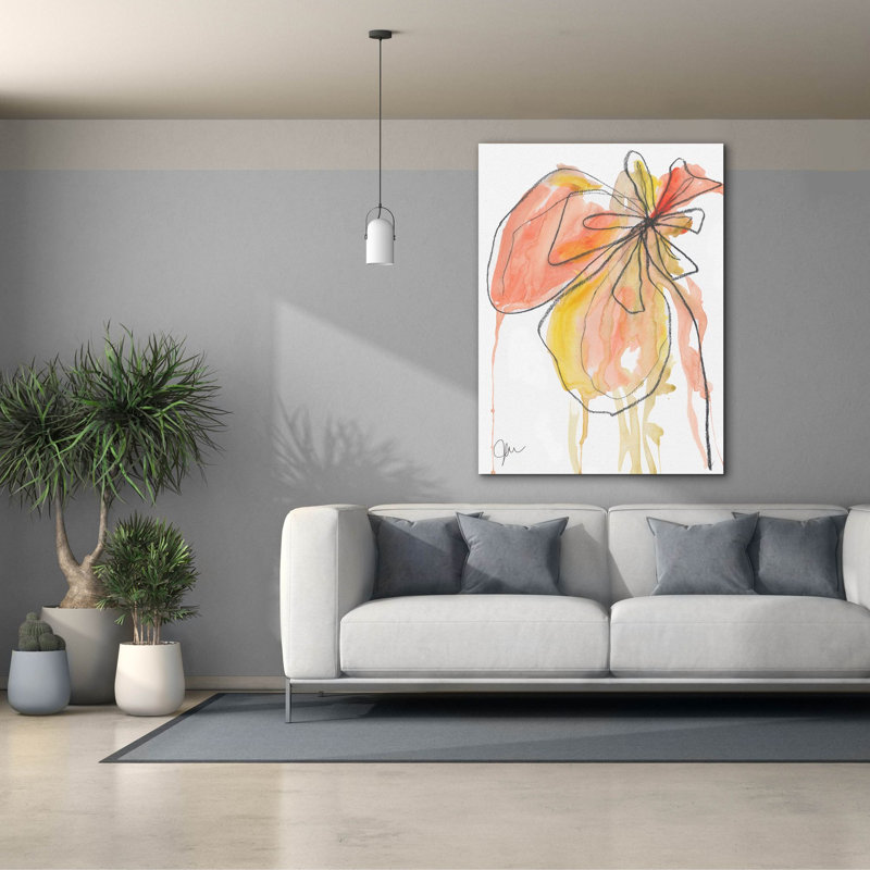 «Coral In Nature» par Jan Weiss, art mural sur toile, H 54 po x l 40 po x P 1,5 po