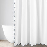Antalya Solid Color Shower Curtain