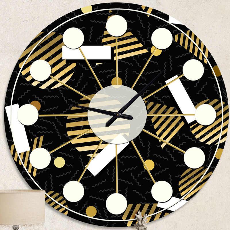 Horloge murale rétro Mid-Century, Moyenne