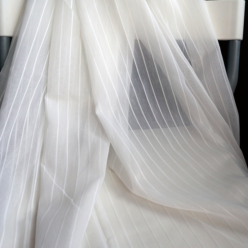 Rideau en polyester, Blanc