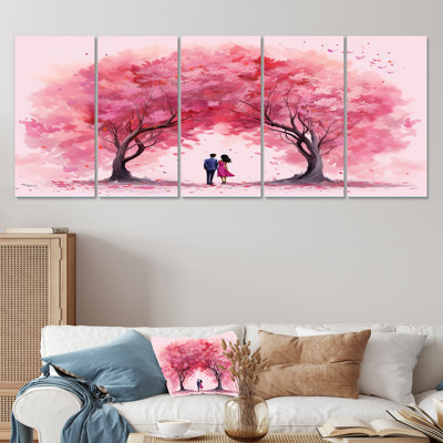 «Couple Love Under The Tree I - Ensemble romantique 5 pièces»