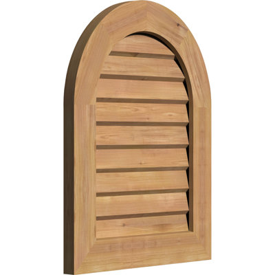 Évent à pignon rond en bois