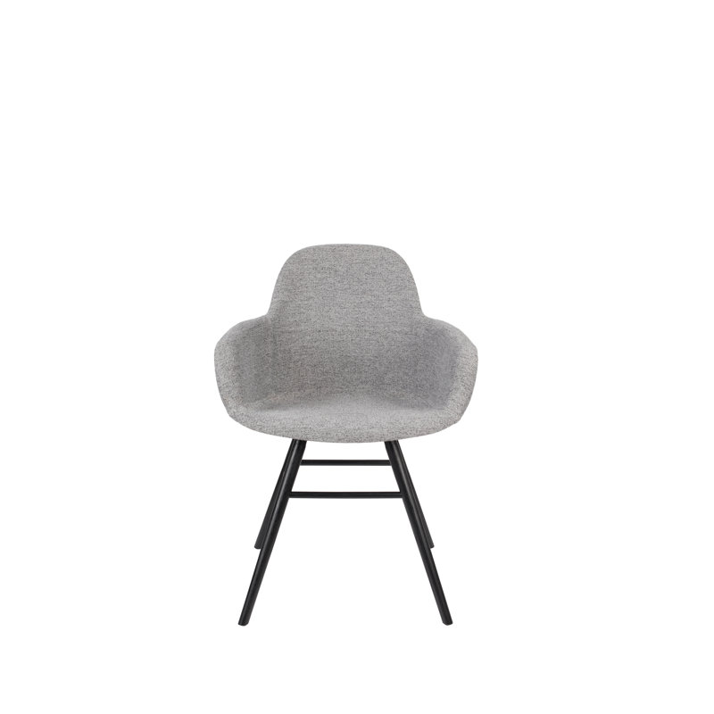 Albert Kuip Upholstered Arm Chair, Light Gray