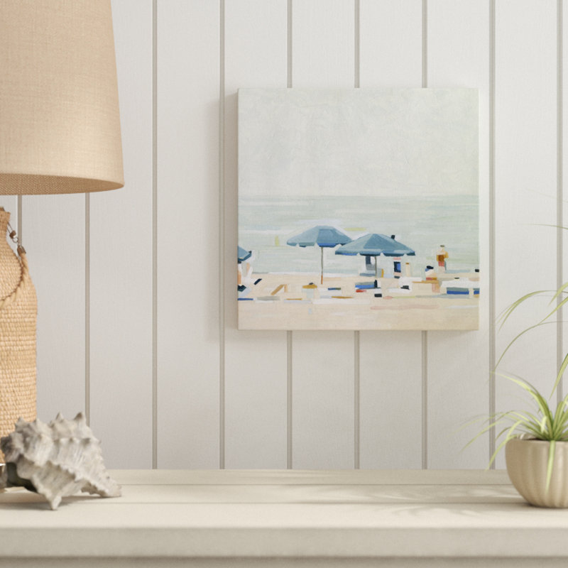 If It's The Beaches I by Emma Scarvey - Wrapped Canvas Painting, 30cm H x 30cm W