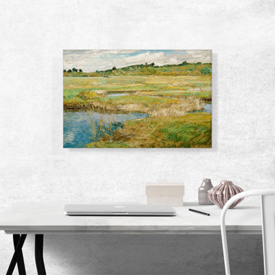 «The Concord Meadow Concord, Massachusetts 1891» par Childe Hassam - peinture sur toile tendue