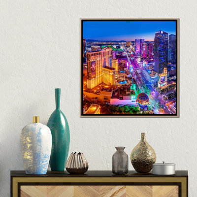 Las Vegas Neon Boulevard - Framed Wall Art Print